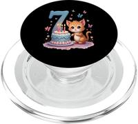 Carino Gatto Gattino 7 ° Compleanno Ragazza PopSockets PopGrip per MagSafe