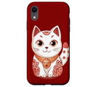Carino Gatto Giapponese Buona Fortuna Custodia per iPhone XR
