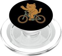 Carino gatto in sella a una bicicletta PopSockets PopGrip per MagSafe