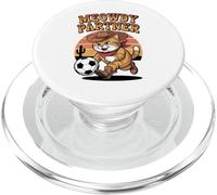 Carino gatto Merch Cat Gang Meowdy Partner Cat che gioca a calcio PopSockets PopGrip per MagSafe