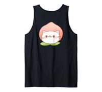 Carino Gatto Pesca Kawaii Neko-Chan Cuore Zampe fusa Arte sul Retro Canotta