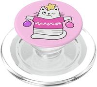 Carino gatto rosa albero di Natale PopSockets PopGrip per MagSafe