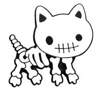 Carino gatto smalto pin: Nero Bianco Gatto Abbraccia Spilla, Klein, Metallo non prezioso