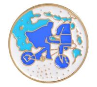 Carino gatto smalto pin: Nero Bianco Gatto Abbraccia Spilla, Klein, Metallo non prezioso