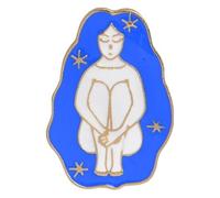 Carino gatto smalto pin: Nero Bianco Gatto Abbraccia Spilla, Klein, Metallo non prezioso