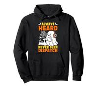 Carino Ghost Dispatcher Halloween Always Heard But Never Seen Felpa con Cappuccio