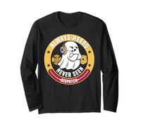 Carino Ghost Dispatcher Halloween Always Heard But Never Seen Maglia a Manica
