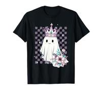 Carino Ghost Queen Halloween Spooky Stagione per Donne Ragazze Maglietta