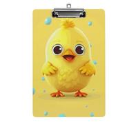Carino giallo pollo Appunti Acrilico Carino Moda Appunti Decorativo, 31,8 x 21,6 cm Standard A4 Formato Acrilico Clip per Classe, Insegnanti, Forniture per Ufficio