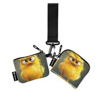 Carino Giallo Pollo Portafogli da Donna Custodie per Carte Mini Moda Cerniera Cash Coin Purse con Tasca con Cerniera per Viaggi di Lavoro 2 Pz tarjetas de credito para