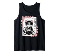 Carino Giapponese Sakura - Classico Carino Kawaii Baby Samurai Cat Canotta