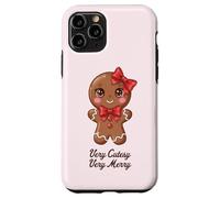 Carino Gingerbread Girl Coquette Biscotto di Natale Custodia per iPhone 11 Pro
