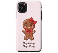 Carino Gingerbread Girl Coquette Biscotto di Natale Custodia per iPhone 11 Pro Max