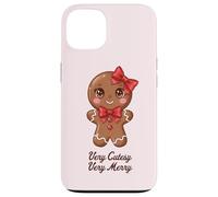 Carino Gingerbread Girl Coquette Biscotto di Natale Custodia per iPhone 13