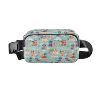 Carino giraffe nuvole donne uomini adolescenti elegante marsupio borsa a tracolla per viaggi, shopping, corsa, Bassotto Sogni Di Un Osso, 1 Size