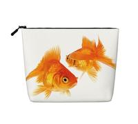 Carino Goldfish Impermeabile Grande Capacità con Cerniera Viaggio di Lavoro Viaggio Casa Multifunzionale Trucco Borsa di Immagazzinaggio Borsa Portamonete, Nero , Taglia unica