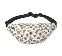 Carino Goldfish Viaggio Corsa Grande Crossbody Bag Marsupio Moda Carino Marsupio Outdoor Sport, Biscotti Biscotti con chip alimentari, Taglia unica