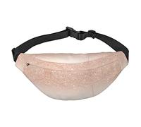 Carino Goldfish Viaggio Corsa Grande Crossbody Bag Marsupio Moda Carino Marsupio Outdoor Sport, Finto glitter oro rosa., Taglia unica