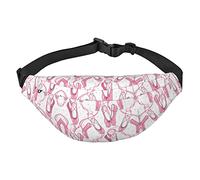 Carino Goldfish Viaggio Corsa Grande Crossbody Bag Marsupio Moda Carino Marsupio Outdoor Sport, Scarpe da ballo rosa, Taglia unica