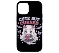 Carino Goth Ghost Girl con archi e pipistrelli Spooky Pastel Hall Custodia per iPhone 12/12 Pro