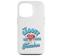 Carino Groovy Scienza Insegnante Apprezzamento Ritorno a Scuola Custodia per iPhone 13 Pro