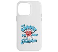 Carino Groovy Scienza Insegnante Apprezzamento Ritorno a Scuola Custodia per iPhone 14 Pro Max