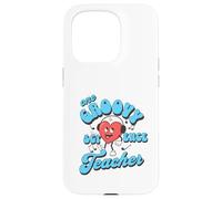 Carino Groovy Scienza Insegnante Apprezzamento Ritorno a Scuola Custodia per iPhone 15 Pro
