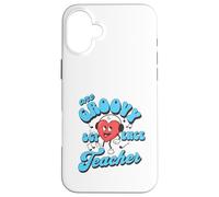 Carino Groovy Scienza Insegnante Apprezzamento Ritorno a Scuola Custodia per iPhone 16 Plus