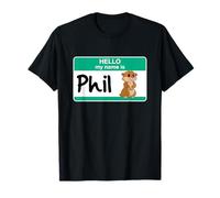 Carino Groundhog Day Punxsutawney My Name Phil Gopher Grafica Maglietta