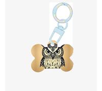 Carino Gufo Stampa Dog Tag Osso A Forma Di Doppio Modello Lati Del Cane ID Tag A Forma Di Osso Pet Nome Tag Cane Collare Tag