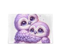 Carino Gufo Viola Puzzle Sfidante Puzzle Gioco Sfida Puzzle Puzzle per Adulti 1000 Pezzi