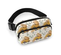 Carino Guinea Car Print Fanny Pack Crossbody Borse per le donne, alla moda marsupio marsupio
