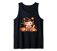 Carino Halloween Axolotl Boba Tea Zucca Strega Canotta