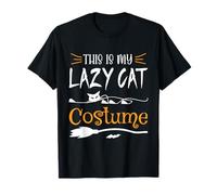 Carino Halloween Cat Lovers - My Lazy Cat Costume Cat Mom Dad Maglietta