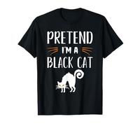 Carino Halloween Cat Lovers - Pretend I'm A Black Cat Mom Dad Maglietta