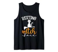 Carino Halloween Cat Lovers - Resting Witch Face Cat Mom & Dad Canotta