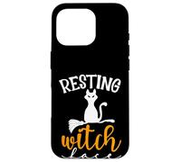 Carino Halloween Cat Lovers - Resting Witch Face Cat Mom & Dad Custodia per iPhone 16 Pro