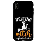 Carino Halloween Cat Lovers - Resting Witch Face Cat Mom & Dad Custodia per iPhone XS Max
