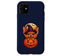 Carino Halloween Chihuahua Cane Zucca Cucciolo Strega Stagione Autunno Custodia per iPhone 11