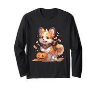 Carino Halloween Corgi Cane Zucca Costume Corgi Halloween Maglia a Manica