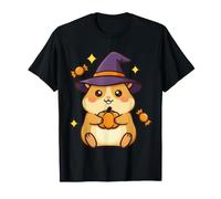Carino Halloween Criceto Strega Cappello Zucca Kawaii spettrale Maglietta