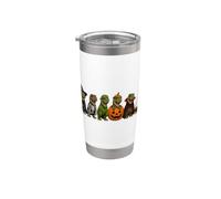 Carino Halloween Dinosaur Squad spettrale T-Rex Costume Dinosauri Bicchiere termico in acciaio inox doppia parete