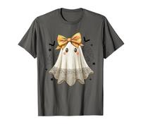 Carino Halloween Fantasma Fiocco e Bordi in Pizzo Kawaii Party Girls Maglietta