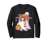 Carino Halloween Fantasma Zucca Latte Boo Beanie Retro Cartoon Maglia a Manica
