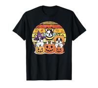 Carino Halloween Frenchies Fall Dog in costume Maglietta