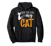 Carino Halloween gatto umorismo - Hai visto il mio gatto mamme e papà Felpa con Cappuccio