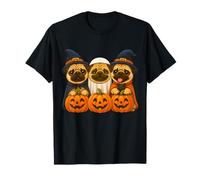Carino Halloween Pug Ghost Witch Kawaii Dog Spooky Stagione Bambini Maglietta