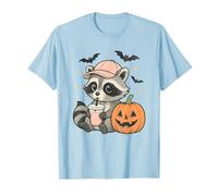 Carino Halloween Raccoon Indossare Baseball Cap Boba Pumpkin Maglietta