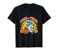 Carino Halloween Shark - Trick or Treat Mummy Costume Tee Maglietta