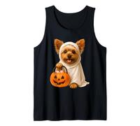 Carino Halloween Yorkie Ghost Dog Yorkshire Terrier Zucca Canotta